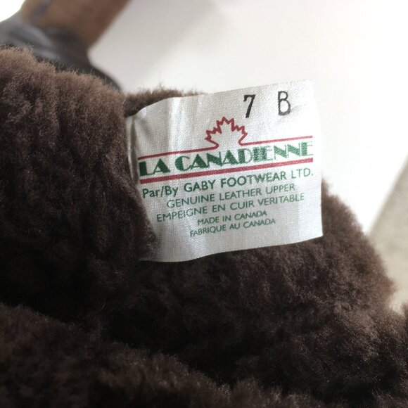 La Canadienne Pull On Boots Womens Size 7 B Brown Suede Leather - Picture 9 of 9